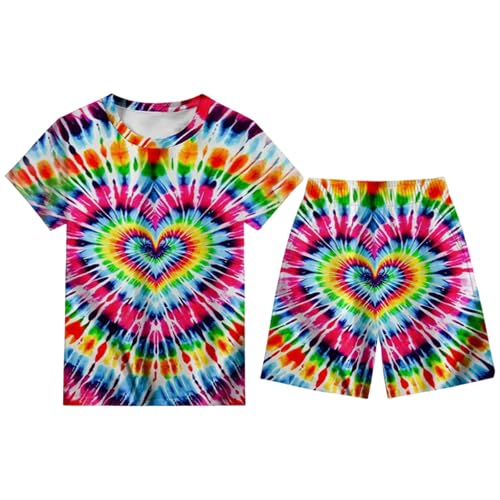 Conjunto Casual para Niños y Niñas de 2 a 8 Años - Ropa Estampada Cómoda para Uso Diario, Transpirable para Jugar en Verano y Primavera