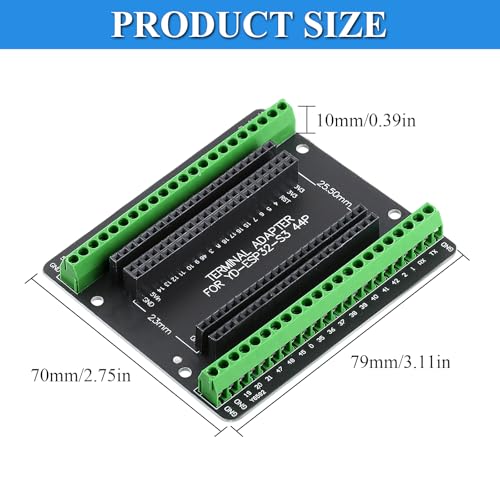 5PCS ESP32 S3 Breakout Board GPIO 1 into 2, 44 Pin Expansion Board Compatible with ESP32 S3 Development Board, N8R2/N16R8 Module by udevqal - Used condition - Image 3