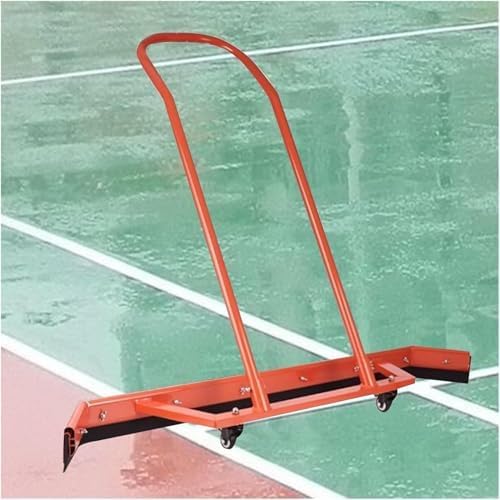 Escoba de goma para cancha de tenis, resistente, con 4 tiras de goma de repuesto para eliminación de agua, gimnasio, parque infantil, suelos escolares