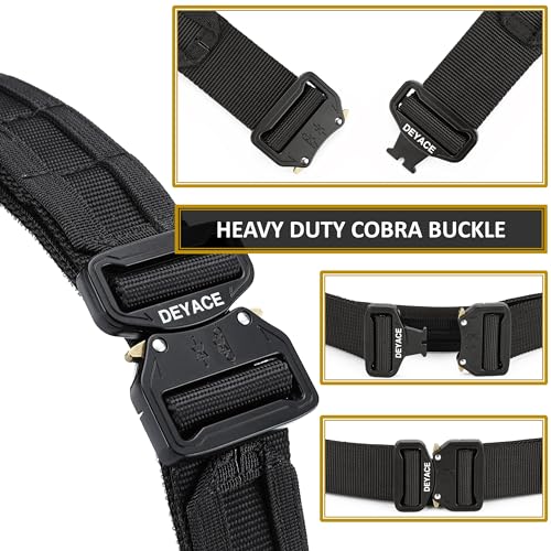 Quick Release Battle Belt, 1.75'' Tactical MOLLE Heavy Duty Belt and 1.5'' EDC Inner Belt for Law Enforcement, Shooter4