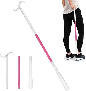 35.5 Inch Long Handle Shoe Horn & Dressing Stick, Adjustable Sock Remover Aid for Seniors, Portable Helper for Shoes, Socks, Pants, Shirts, Shoe Horn Long Handle for Seniors