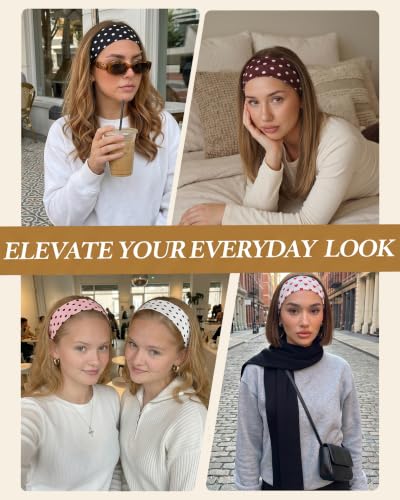 Image of Headbands for Women 8PCS, Summer-Exclusive Elastic Non Slip Hair Head Bands
