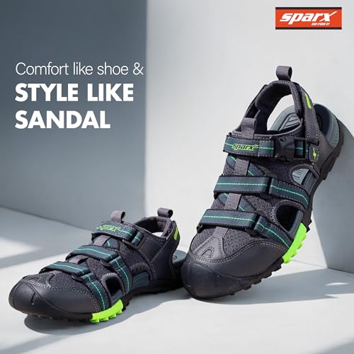 Image of SPARX SS-818 Men's Sandal | Soft Cushioned Footbed, Anti-Slip Sole & Easy Velcro Design for Everyday Use