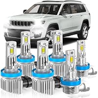 6-Pack GQWISCL Fit for Jeep 2019-2021 Grand Cherokee Light Bulbs