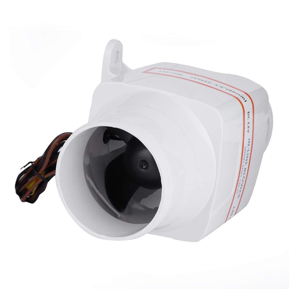 Ventilatore in linea, 75mm Ventola Estrazione Ventilatore del Condotto di Ventilazione per yacht, edifici, roulotte