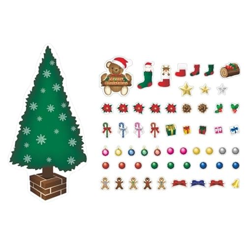 クリスマスデコマグ[ツリーエレガントLセット]マグネットシート製