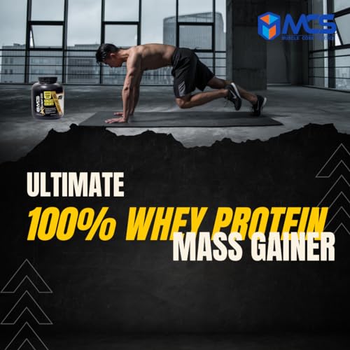 Image of MUSCLE CORE SCIENCE Extreme 2000 Whey Protein Mass Gainer Powder with 80g Protein, 400g Carbs, 2,260 Calories, 10g Creatine, 20 Vitamins & Minerals for Muscle Growth and Weight Gaining - Chocolate 3kg