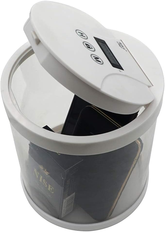 Multi-function Temporary Lock Box Kitchen Storage Container Prevent and Control Cell Phone Addiction, Prevent Excessive Smoking and Correct Snack Control (M)