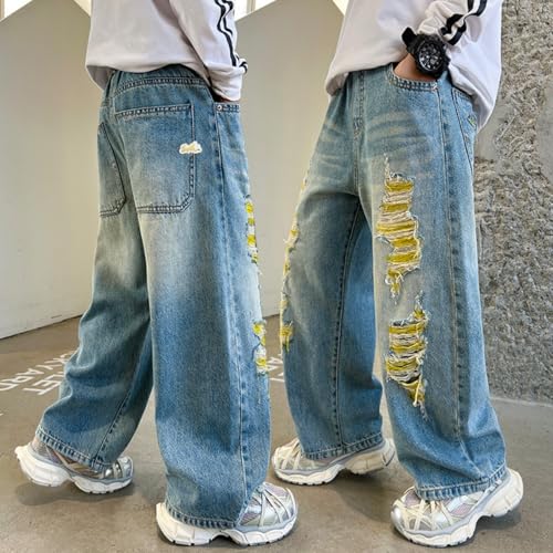 Boys Cargo Pants Comfortable Elastic Waist Trousers for Active Kids Classic Style Versatile Use Great for Outdoor2