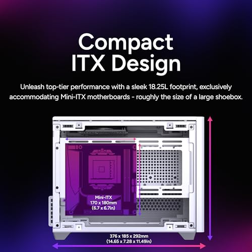 Image of Cooler Master NR200 White SFF Small Form Factor Mini-ITX Case with Vented Panel, Triple-Slot GPU, Tool-Free and 360 Degree Accessibility, Without PCI Riser