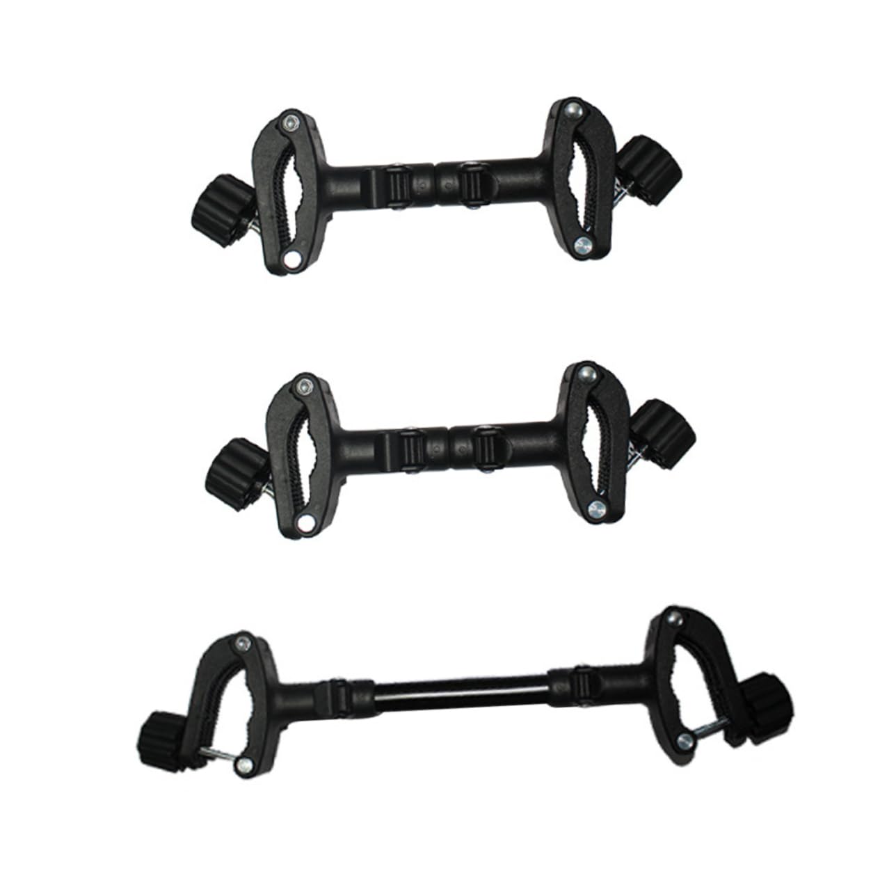 3Pcs Stroller Connectors for Twins Adjustable Lightweight Stroller Accessories Durable Dual Pram Connectors for Easy Outdoor Use
