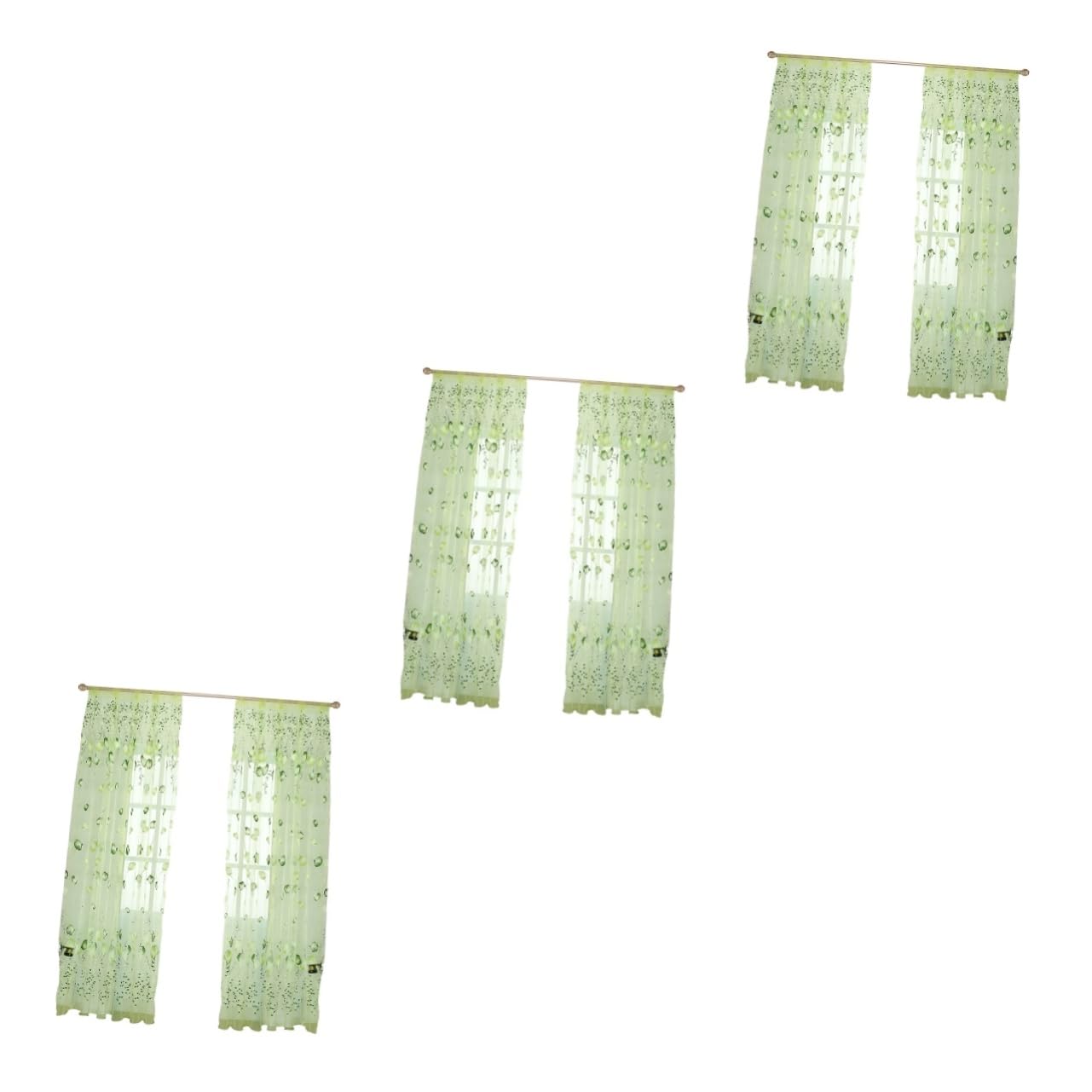 Rideaux sheer tulle transparent pour éliminer le vis-à-vis avec style