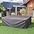 U-MAX Patio Furniture Set Cover, Outdoor Patio Table and Chair Set Covers for Backyard, Waterproof & Large Rectangle Patio Table Cover 90.5"x72.5"x27.5", Grey
