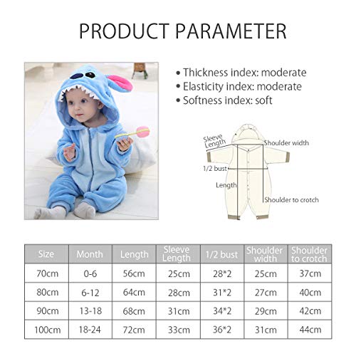 SONARIN Grenouillères à Capuche Bébé Barboteuses Bébé,Capuche Cartoon Jumpsuit Hiver Tenues,Combinaison avec Chapeau - Image 8
