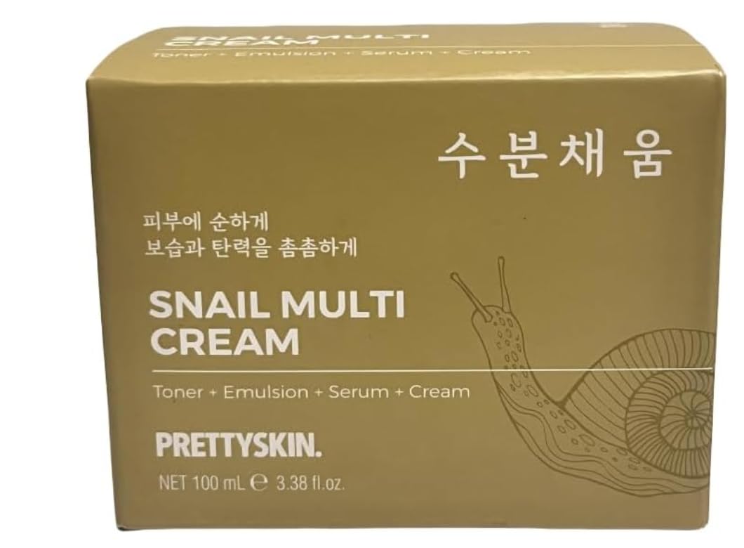 Pretty Skin Snail Multi Cream, Premium Skincare, Net 100 ml/3.38oz