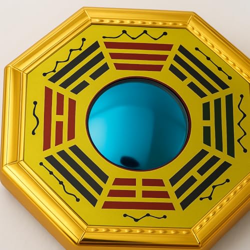 Image of Feng Shui Pakua Mirror | Wall & Door Decor for Positive Energy, Protection & Vastu Correction | Bagua Mirror to Remove Negative Energy (6 Inch)