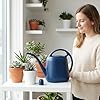 Fasmov Plastic Watering Can, Blue, 1-Gallon