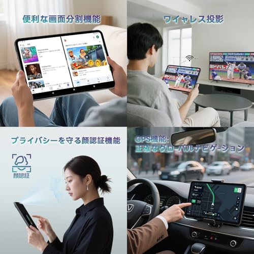 undefined 【タブレット 13インチ Wi-Fiモデル】SVITOO G99 Android 15 タブレット、Unisoc T615、8コアCPU、24GB RAM+256GB ROM+1TB拡張、FHD 1920x1200解像度In-Cell IPS大画面、Widevine L1対応、13MP/8MPカメラ、10000mah+Type-C+PD 18W急速充電、顔認証+画面分割+無線投影 の商品画像 8