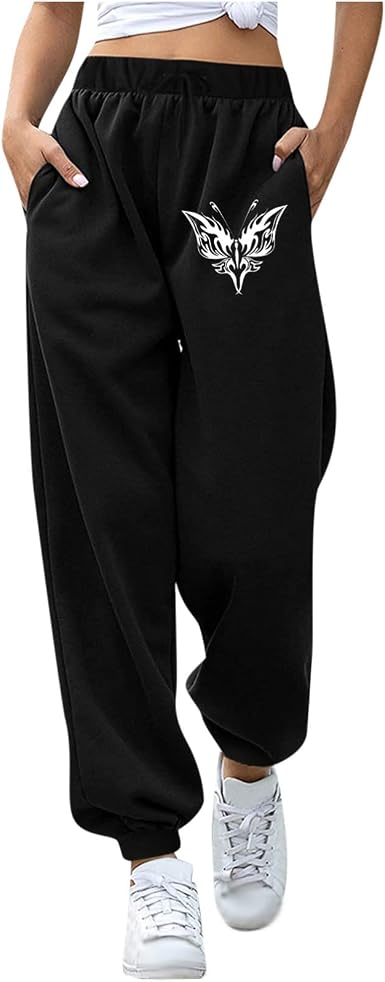 Warm Sweatpants for Women Butterfly 