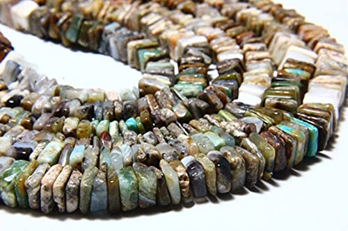 Perles Heishi en opale du Pérou naturelle 5mm pour création de bijoux uniques en pierres gemmes