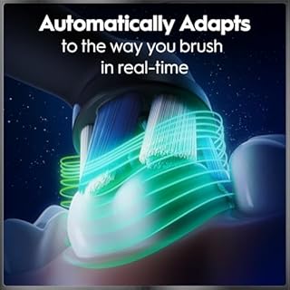 Oral-B Rechargeable Electric Toothbrush, iO9 Limited Ultimate Clean, 7 Cleaning Modes, Interactive Display, iSense Charger, Charging Travel Case, Visible Pressure Sensor, 3 Brush Heads, Black