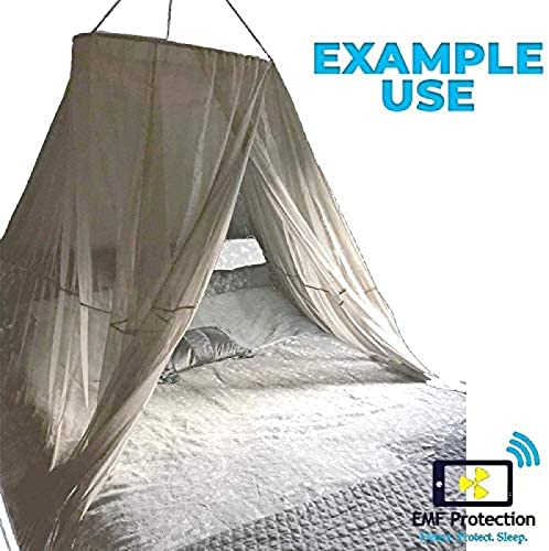 JWCN Tecido EMF Faraday, tecido de proteção EMFRFIDEMIRF, fibra de prata 100%, proteção contra radia