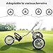 Cavevine 3 Wheel Golf Push Cart ，Foldable Walking Golf Bag Cart with Foot Brake - Golf Push-Pull Cart Accessories with Umbrella Holder and Beverage Holder