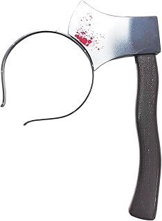 Halloween Axe Headband Scary Costume Accessories Halloween Bloody Knife Scissors Headband Funny Headwear Through Head Toys (Axe)