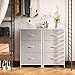 AODK Dresser for Bedroom Nightstand Small Dresser Chest of Drawers End Table for Living Room, Closet Dresser with 3 Storage Drawers Organizer Clothes, Light Grey