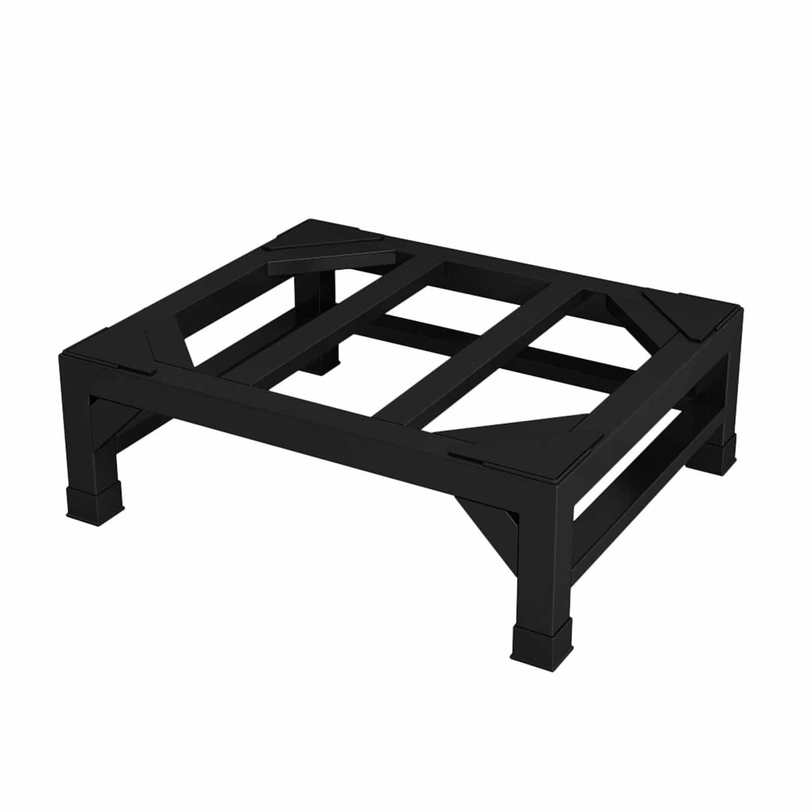 JNTFNE Heavy Duty Fridge Stand for Washer & Dryer, Universal Pedestal with 4 Strong Feet, Adjustable Appliance Base, Black (50x50x30cm) - Durable and Stable Support