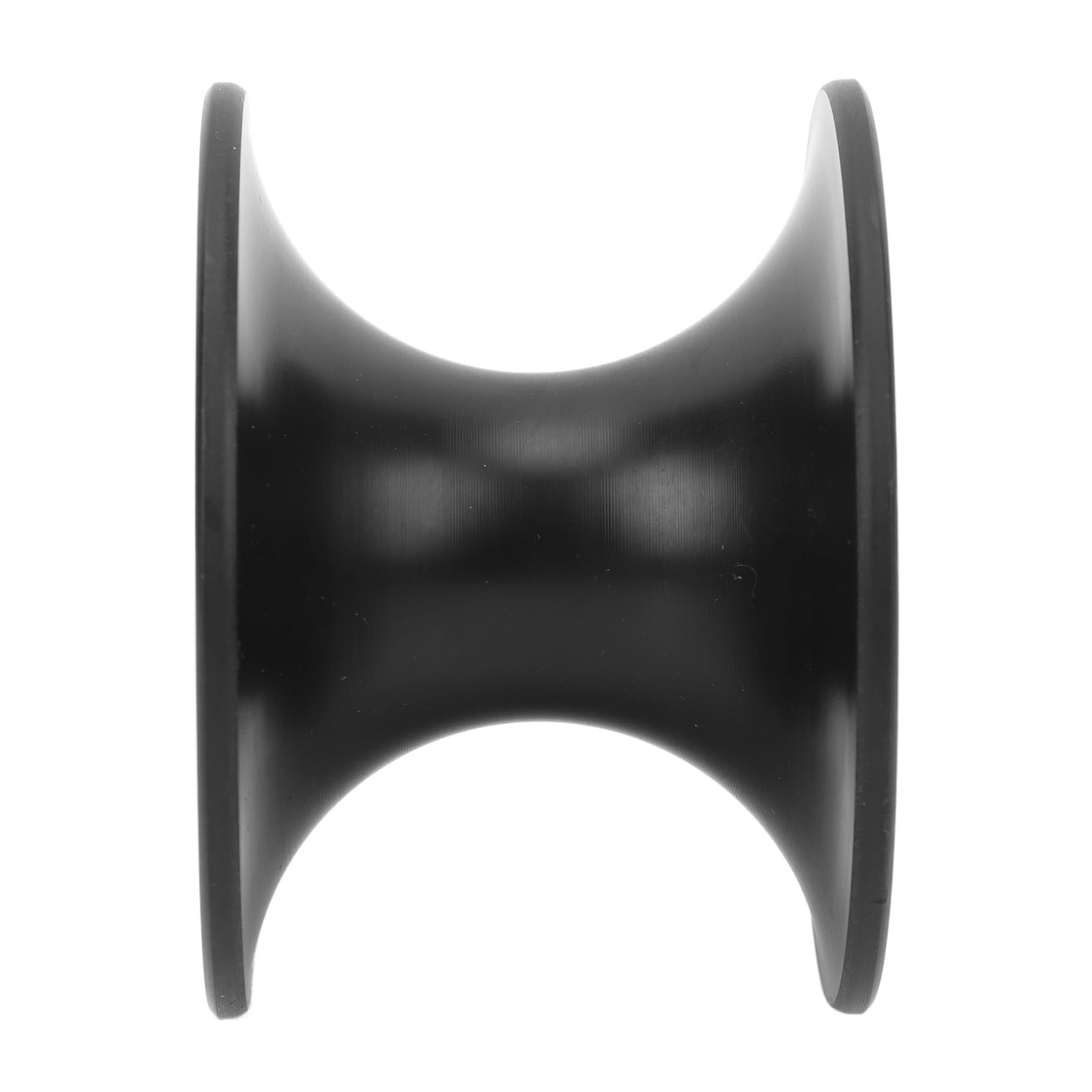 Rullo di prua premium per barca, 90 x 64 mm, per assorbimento degli urti, per barche, yacht e rimorchi, nero
