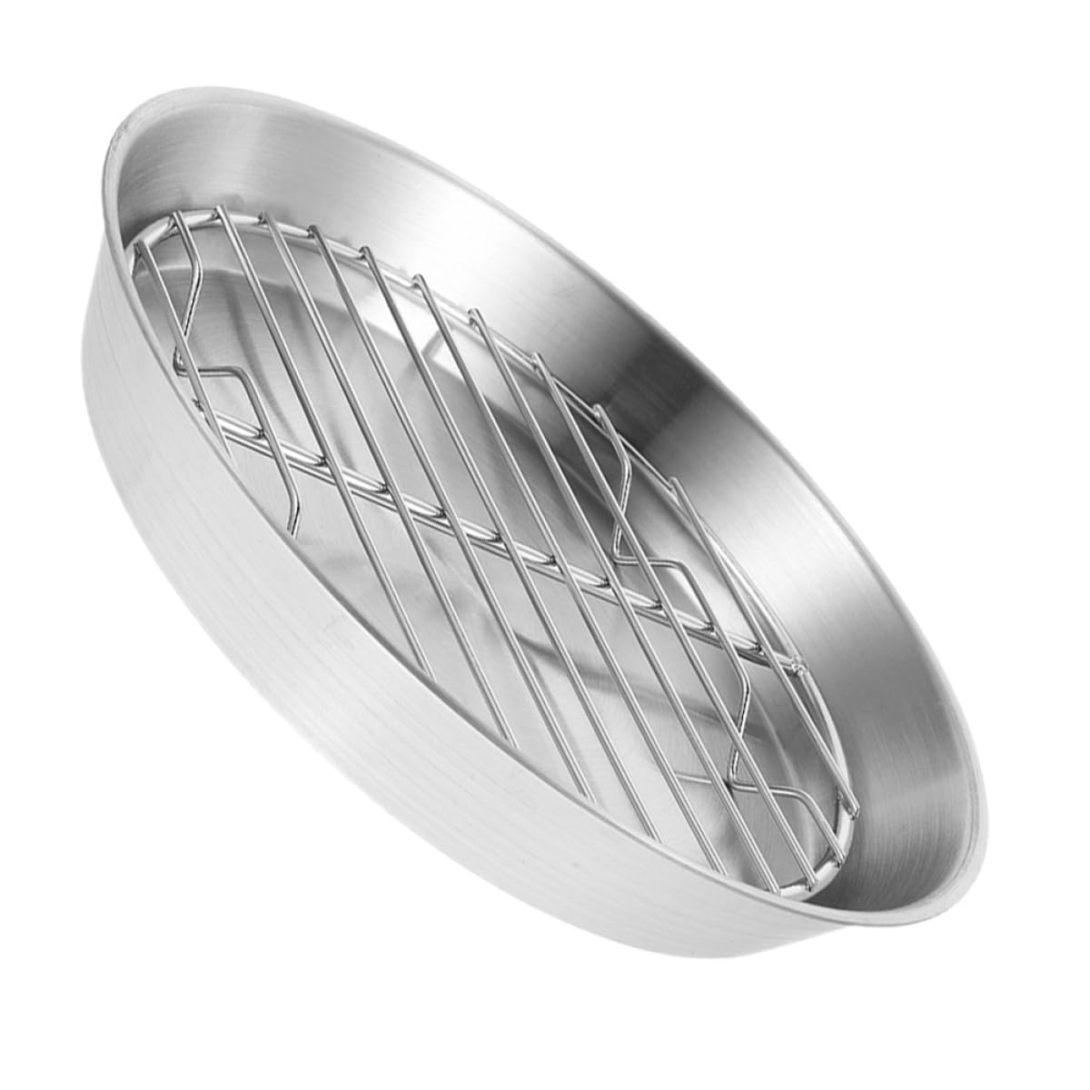 Plaque pour rôtissage multifonction inox et grille égouttoir 24cm