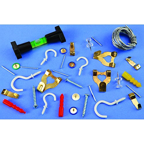 Image of New Set of Home Improvement Hardware 201 Piece Picture Frame and Mirror Hanging Shop Garage Storage Box Mechanics Tool