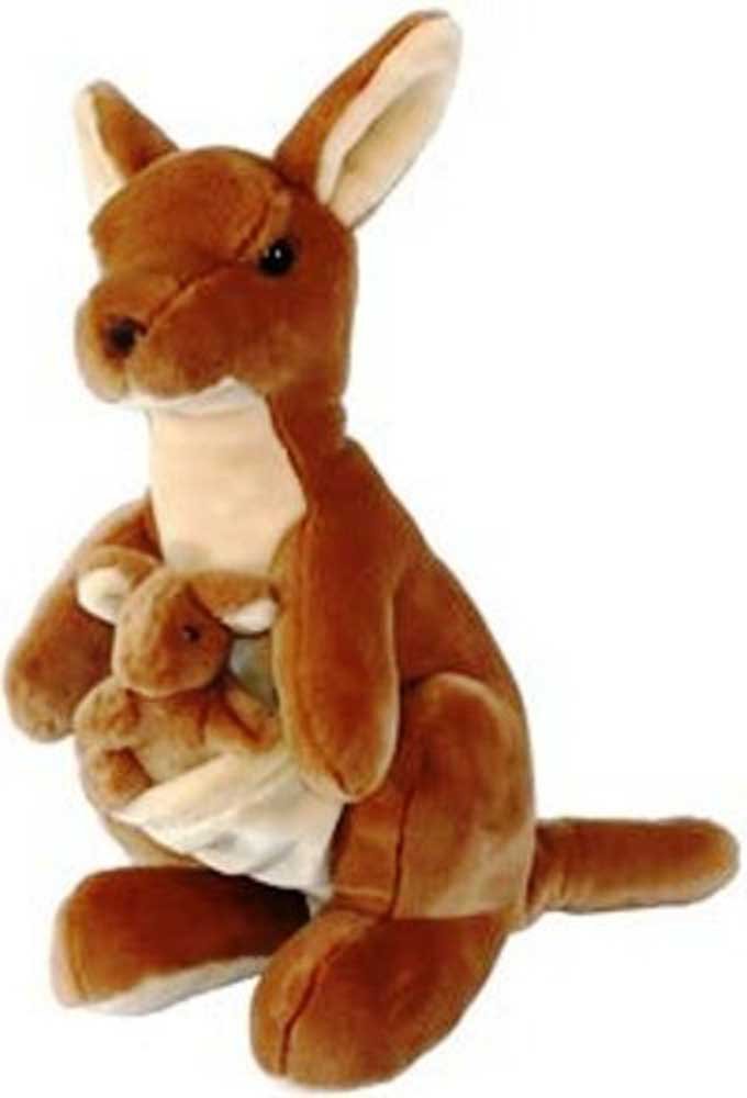 UnipakKangaroo with Baby Joey Plush Toy 12" Tall