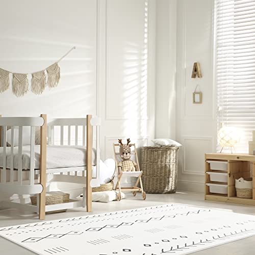 Stylish Baby Play Mat - Soft And Easy To Clean 5.6 X 4 Ft. Floor Mat Creates A Safe Play Area For Your Baby - The Perfect Modern Foam Playmat Fits Nicely With Your Kids Playroom Or Home Decor #TOP3