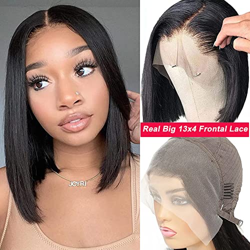 Superfect Bob Wig Human Hair 14 Inch 13X4 Hd Lace Front Wigs Human Hair Pre Plucked Straight Lace Frontal Glueless Short Bob Wigs For Women Human Hair Wig Natural Black Color(14 Inch, Bob Wig) #TOP1