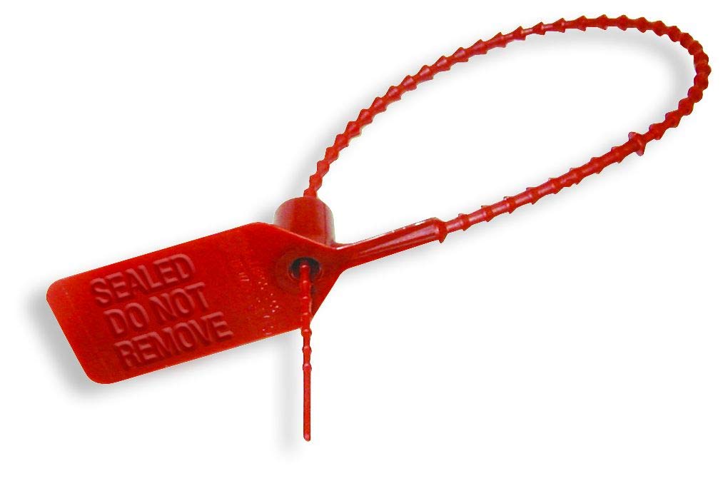 TydenBrooks Security Products, Pull-Tite II Adjustable Seal, Red, 1000 Count