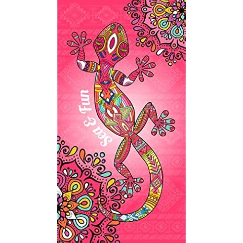 Miracle Home. Toalla Microfibra Salamandra Rosa Cover