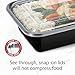 GoodCook Meal Prep Containers, Single Compartment 10-Pack, BPA-Free Reusable Food Storage, Black, Microwave & Freezer Safe, Stackable Meal Prep Containers for Lunches and Snacks