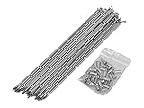  Speichen im Satz (2 x 18 Stück Speiche) + 36 x Nippel M3 chrom SR1 für 22 Zoll Felge für Hinterrad