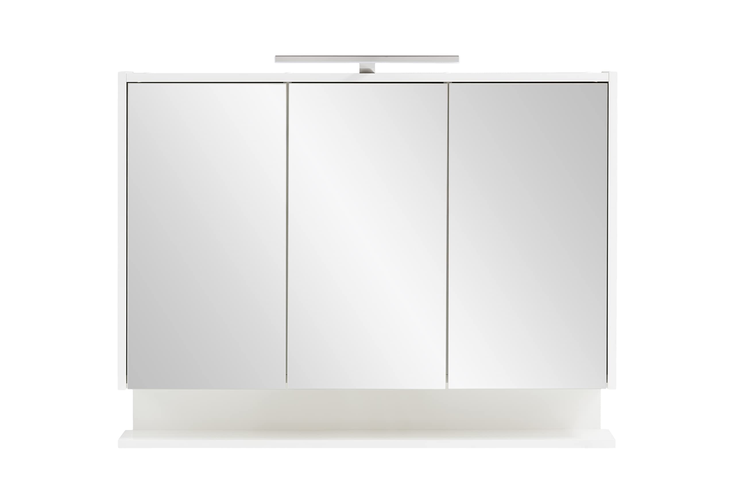 Schildmeyer Flag Spiegelschrank 149550, Holzwerkstoff, weiß, 93,5 cm mit Regal