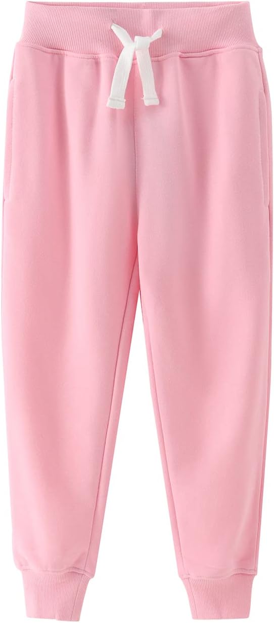 Spring&Gege Boys’ Active Jogger Sweatpants French Terry Sports Track Pants with Pockets