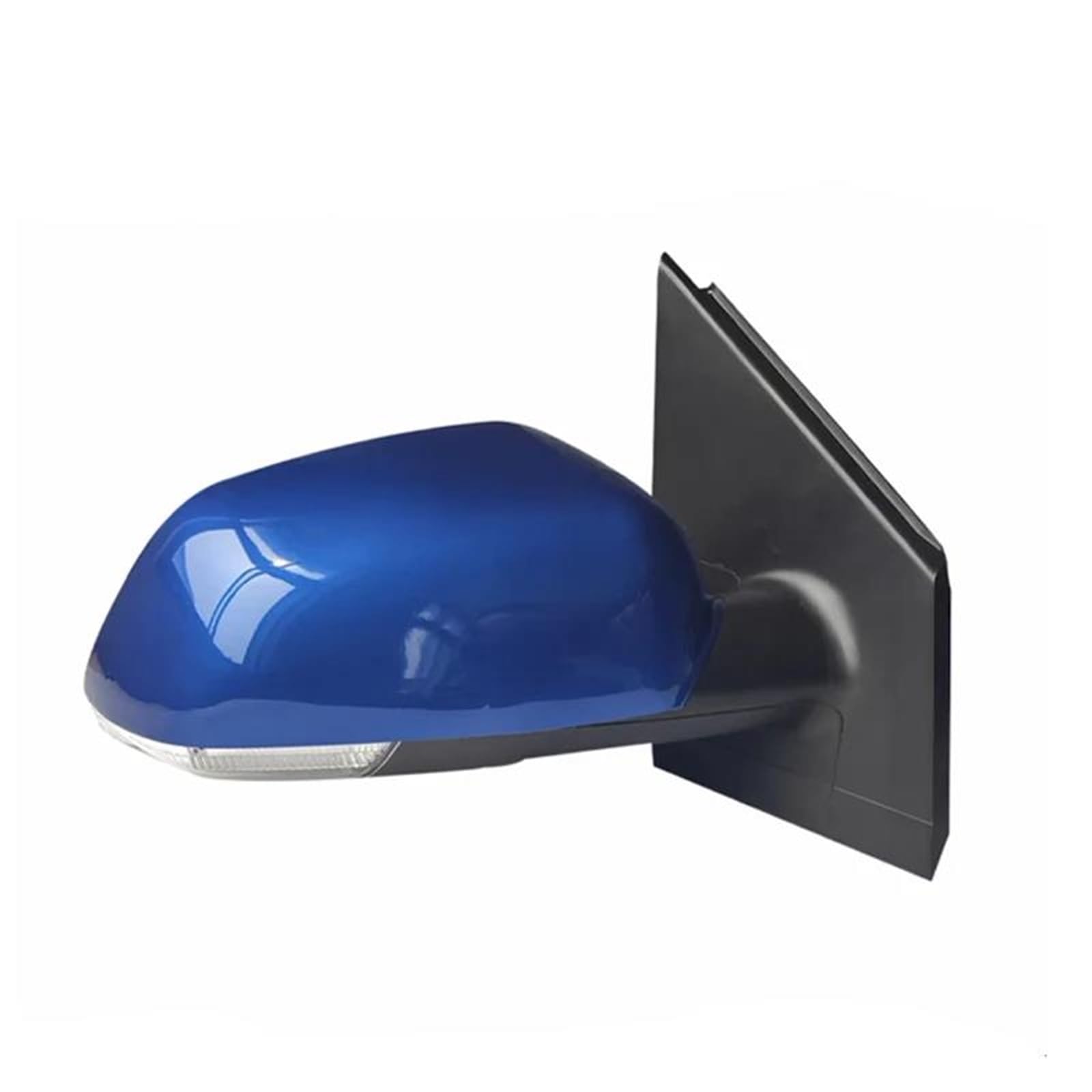 FUNFOB Specchietti Esterni Completi per VW per Polo 2006-2010 Indicatori Direzione Riscaldamento Regolazione Elettrica Porta Ala Laterale Gruppo Specchietto Retrovisore Specchio(Blu,Electric R)