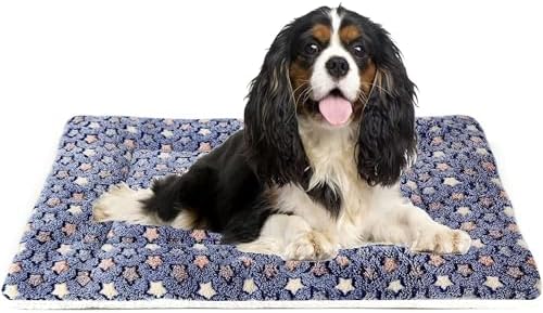Mora Pets Dog Crate Pad Bed Ultra Soft Pet Mat Star Print Blue 29...