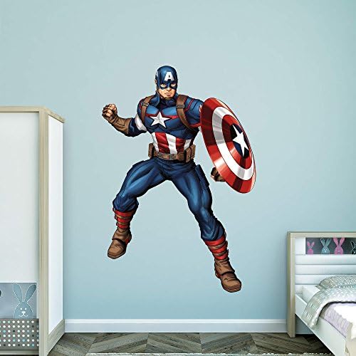 FATHEAD Captain America: Avengers Assemble-Life-Size Officially Licensed Marvel Removable Wall Decal