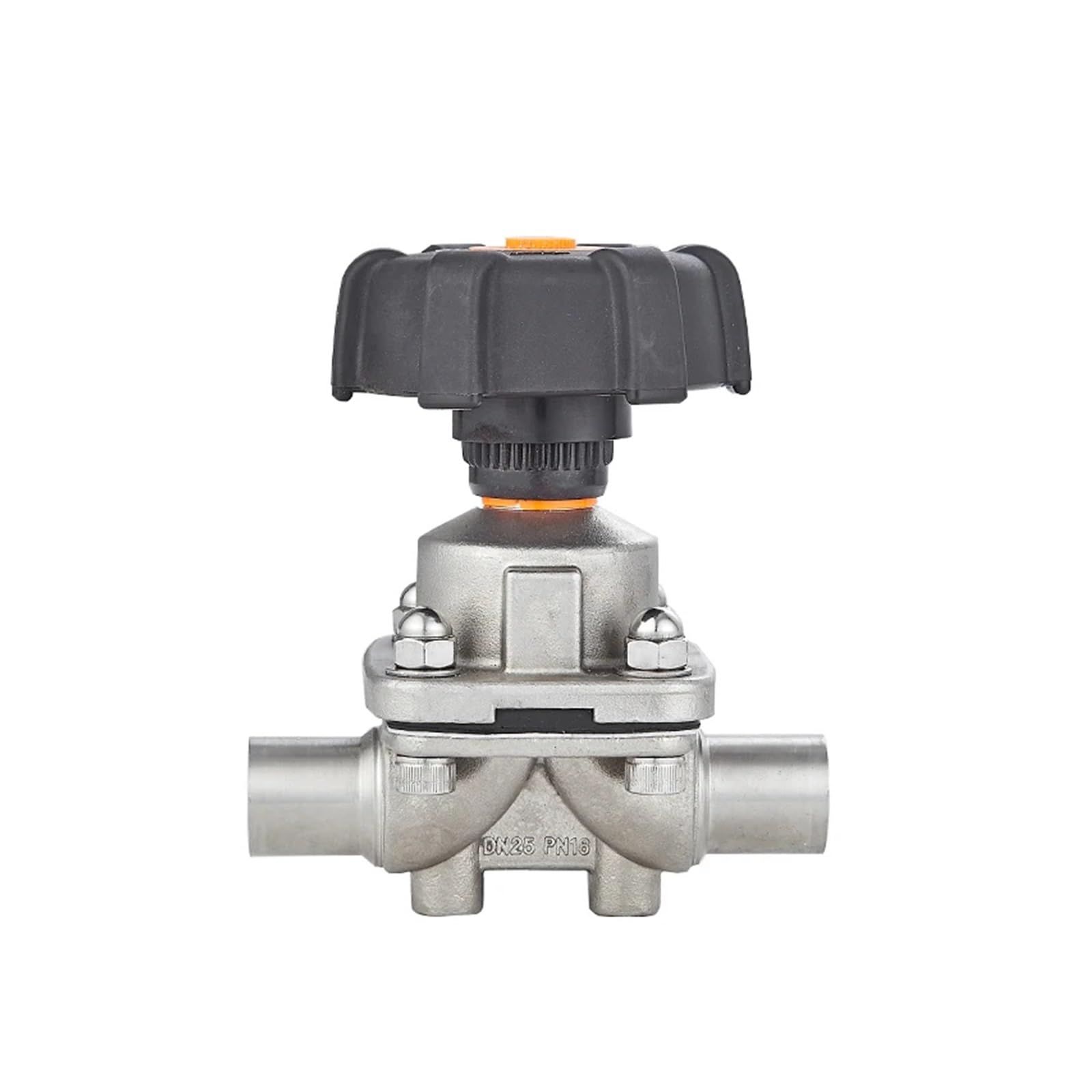 LEOTNNDQ DN8 DN10 DN15 DN20 DN25 DN32 DN40 DN50Welding Diaphragm Valve Stainless Steel 316L(Welding OD19.1mm)