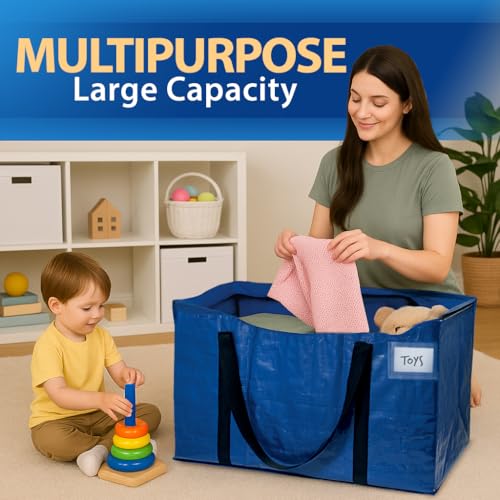 image for ClearSpace Extra Heavy Duty Moving Bags with Zipper, 6 Pack – Extra 