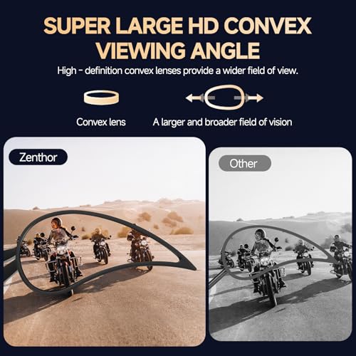 Image of Motorcycle Mirrors for Handlebars - Black CNC Adjustable Motorcycle Rearview Mirrors for Harley Street Glide Electra Glide Sportster XL 883 1200 Road King V-Rod Softail Dyna 1982-2024