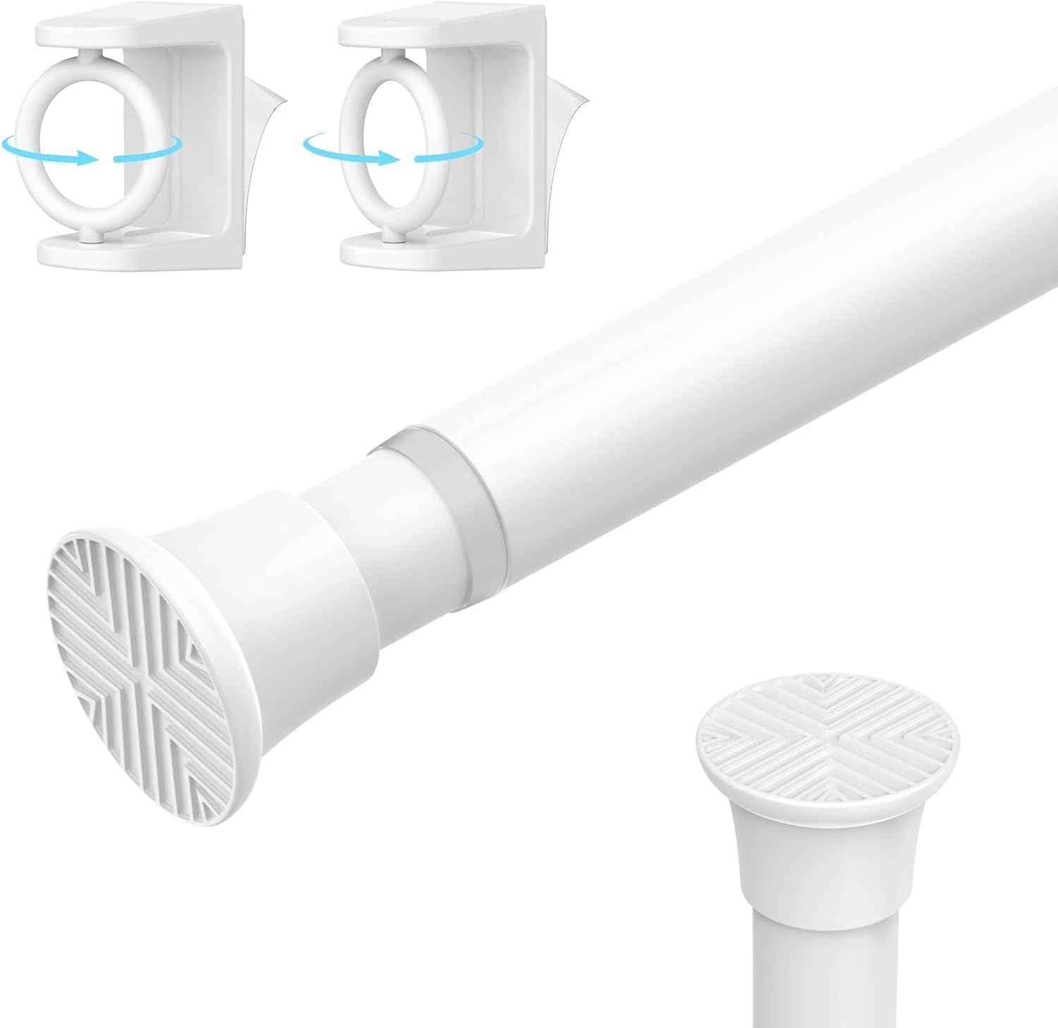Photo 1 of HAOYUNTE White Tension Rod 16-38 Inch