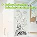rabbitgoo Whiteboard Sticker Wall Paper Self Adhesive Large Wall Paper Dry Erase Message Board Wall Decal Peel and Stick Wallpaper for Home Office School with a Free Marker Pen, 17.7 x 78.7 inches